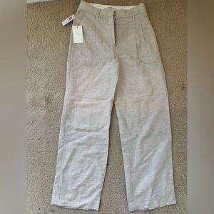 Linen pants from Aritzia